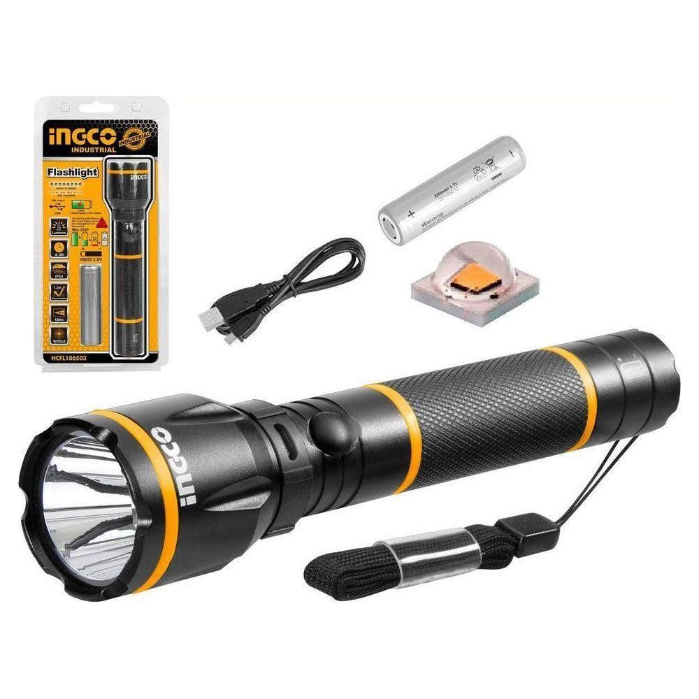 Ingco HCFL186503 Flashlight 400 lumens - KHM Megatools Corp. Ingco HCFL186503 Flashlight 400 lumens - KHM Megatools Corp.